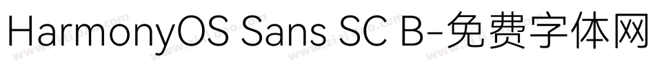 HarmonyOS Sans SC B字体转换